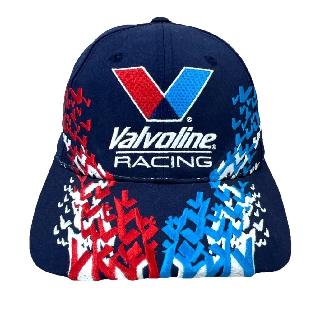 Vintage Nascar Hat Cap Snapback Mark Martin Y2K 00s Valvoline Big Logo Splash
